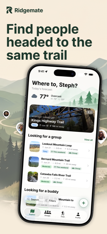 Find hikers headed to the same trail